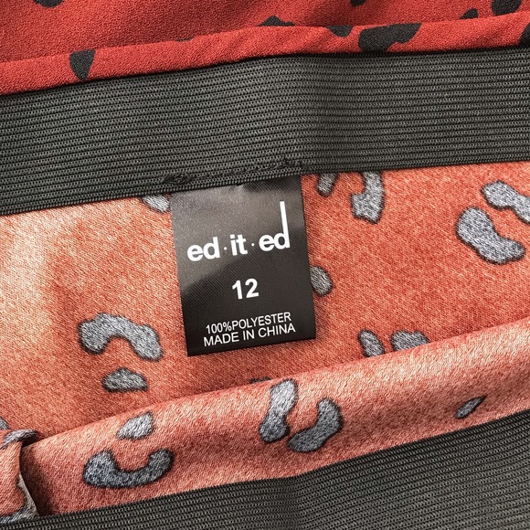 ED•IT•ED Animal Print Long Maxi Skirt - Picture 7 of 9